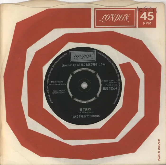 ? & The Mysterians 96 Tears UK 7 ” vinyl