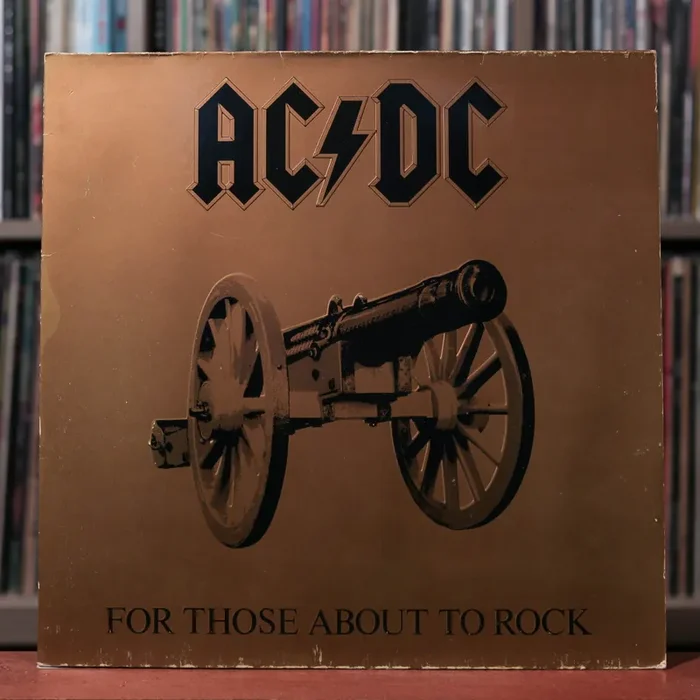 AC/DC – For Those About to Rock – France – 1981 Atlantic, Strong VG/VG