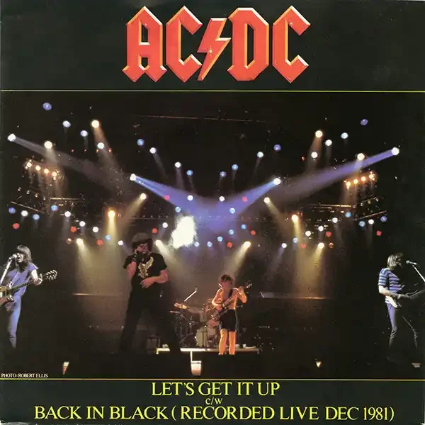AC/DC – Let‘s Get It Up / Back In Black (Recorded Live Dec 1981) (7″, Single) (Very Good Plus (VG+))