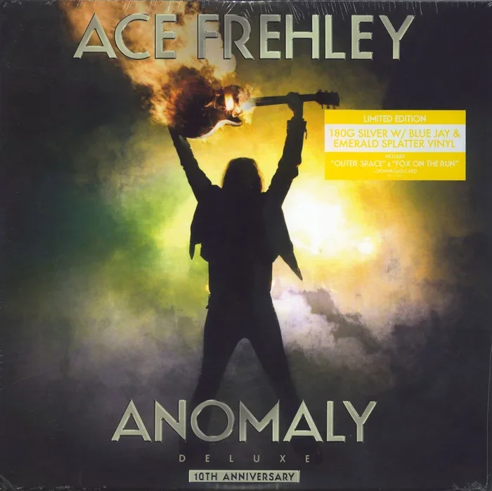 Ace Frehley Anomaly – Deluxe – 180gm Silver with Blue/Emerald Splatter Vinyl UK 2-LP vinyl set