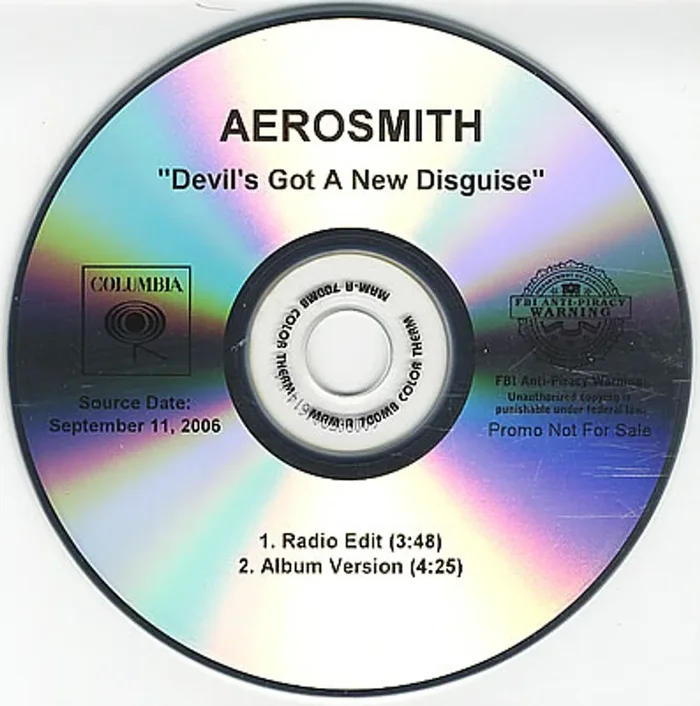 Aerosmith Devil’s Got A New Disguise US Promo CD-R acetate