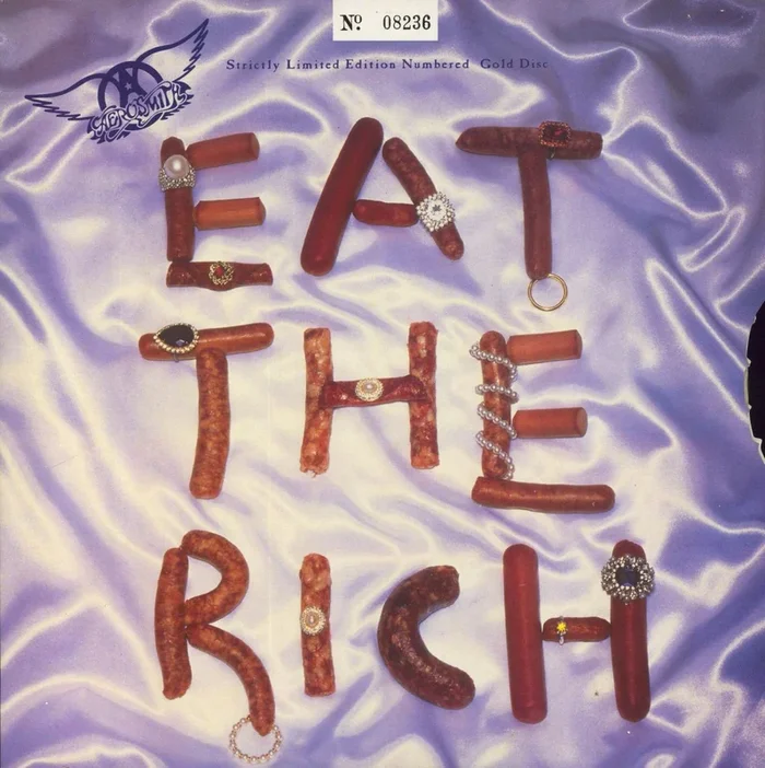 Aerosmith Eat The Rich – Gold Vinyl UK 10 ” vinyl