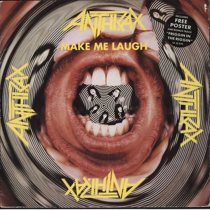 Anthrax Make Me Laugh + Poster/Hype Sticker UK 12 ” vinyl
