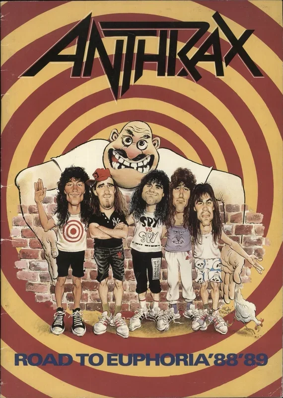 Anthrax Road To Euphoria ’88 ’89 UK Tour programme