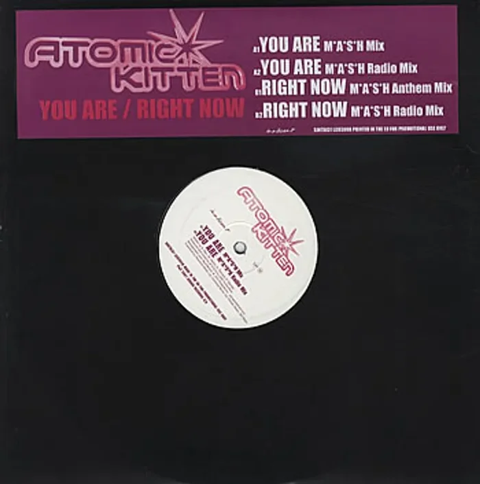 Atomic Kitten You Are/Right Now UK Promo 12 ” vinyl