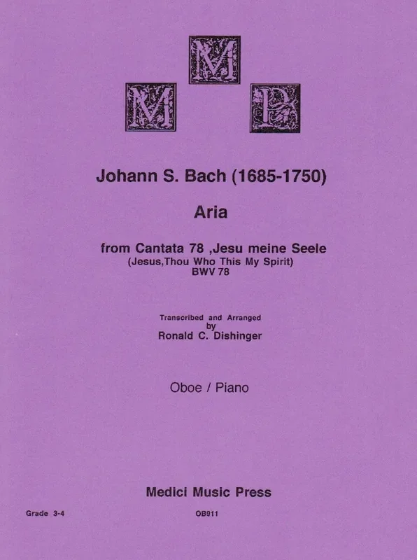 Bach, J.S. % Aria from “Cantata 78” – OB/PN