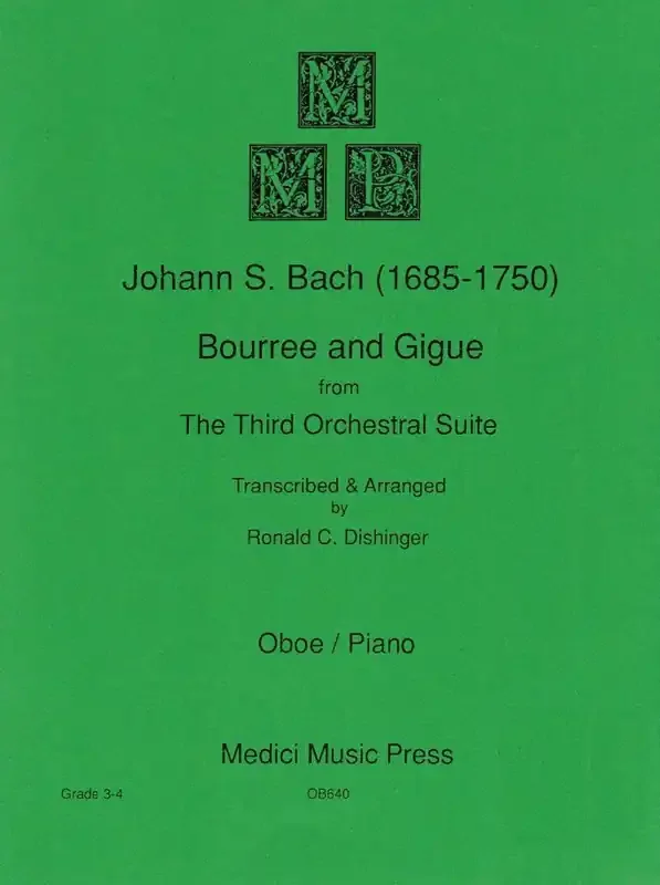 Bach, J.S. % Bouree & Gigue from “Third Orchestral Suite” – OB/PN