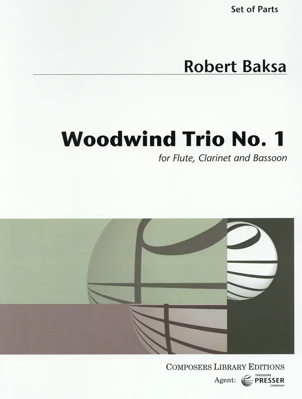 Baksa, Robert % Woodwind Trio 1 (score & parts) – FL/CL/BSN