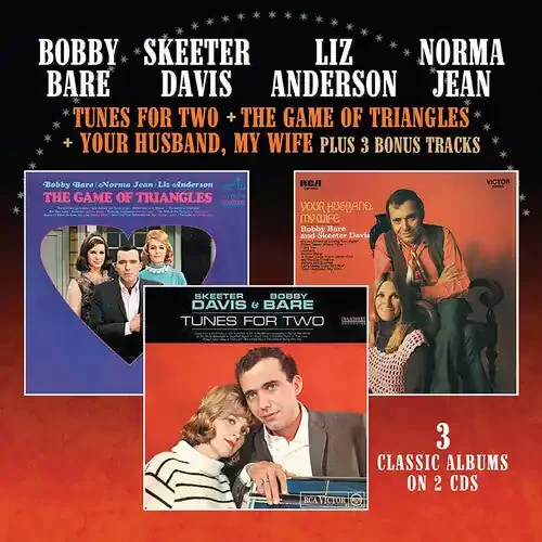 Bare, Bobby / Davis, Skeeter / Anderson, Liz / Norma Tunes For Two / Game Of Triangles / Your Husband – COMPACT DISCS