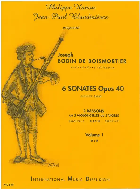 Boismortier, Joseph Bodin de % 6 Sonatas, op. 40, V1 ( 1-3) (performance score) – 2BSN