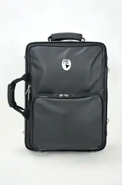 Bonna % Clarinet Double Case, leather, black