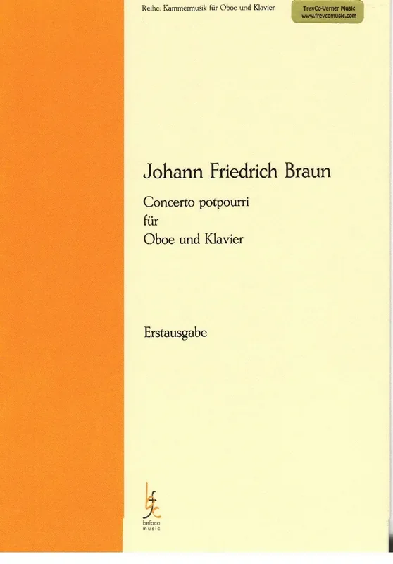 Braun, Johann Friedrich % Concerto potpourri – OB/PN