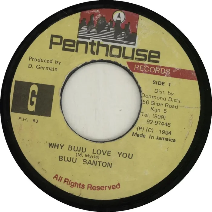 Buju Banton Why Buju Love You Jamaican 7 ” vinyl
