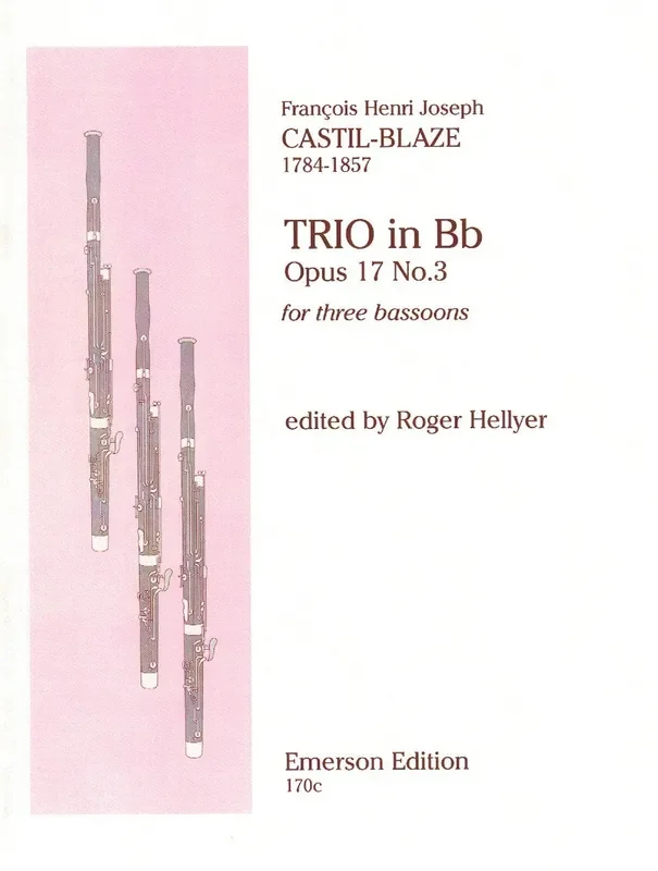 Castil-Blaze, Francois Henri Joseph % Trio in Eb Major, op. 17, 3 (parts only) – 3BSN