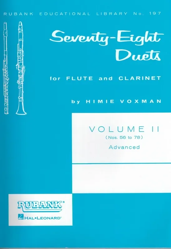 Collection % 78 Duets, Volume 2 (performance score)(Voxman) – OB/CL or FL/CL