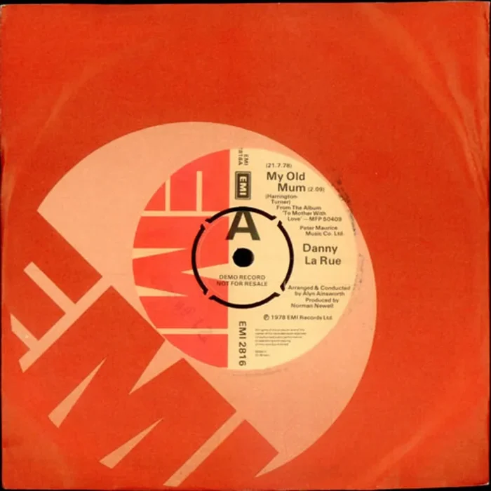 Danny La Rue My Old Mum UK Promo 7 ” vinyl
