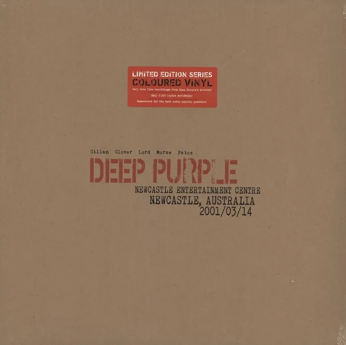 Deep Purple Live In Newcastle 2001 – Red Vinyl – Sealed UK 3-LP vinyl set