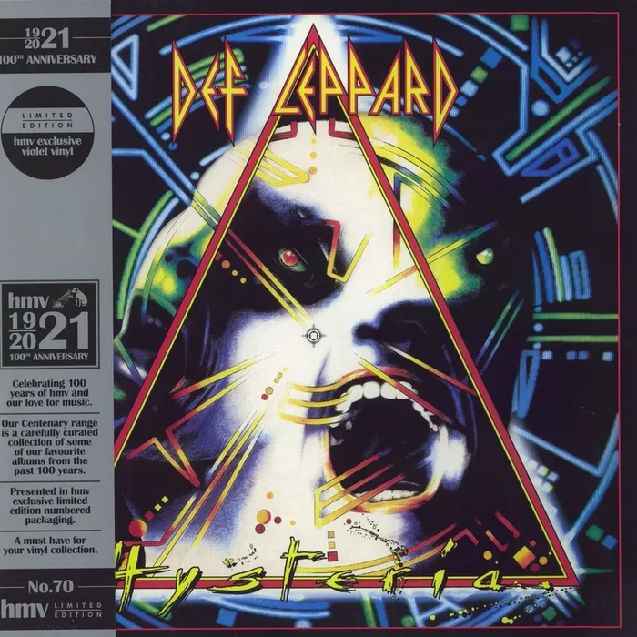 Def Leppard Hysteria – HMV 100th Anniversary – Violet Vinyl UK 2-LP vinyl set