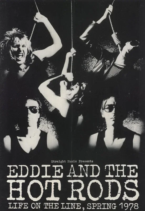 Eddie And The Hot Rods Life On The Line, Spring 1978 – EX UK Tour programme