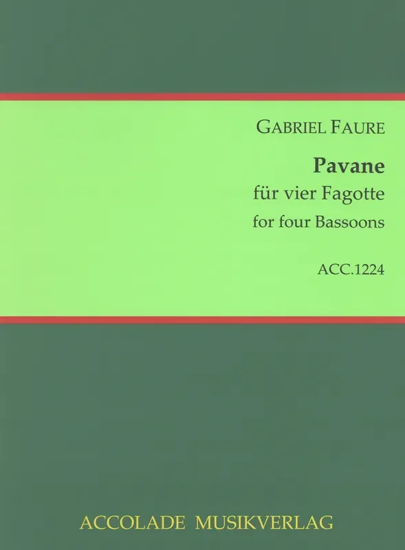 Fauré, Gabriel % Pavane (score & parts) – 4BSN