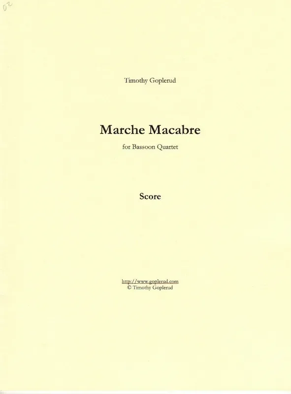 Goplerud, Tim % Marche Macabre (score & parts) – 4BSN