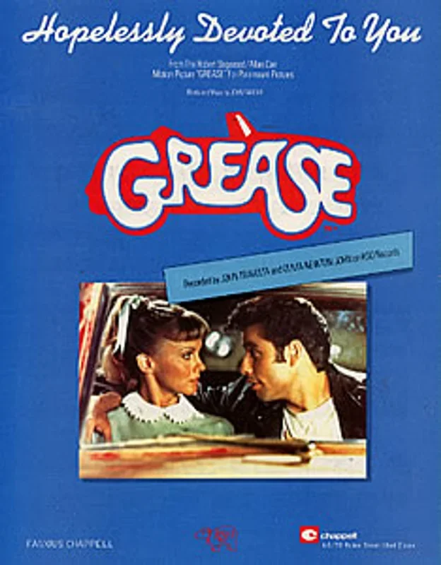 Grease Hopelessly Devoted To You UK Sheet music