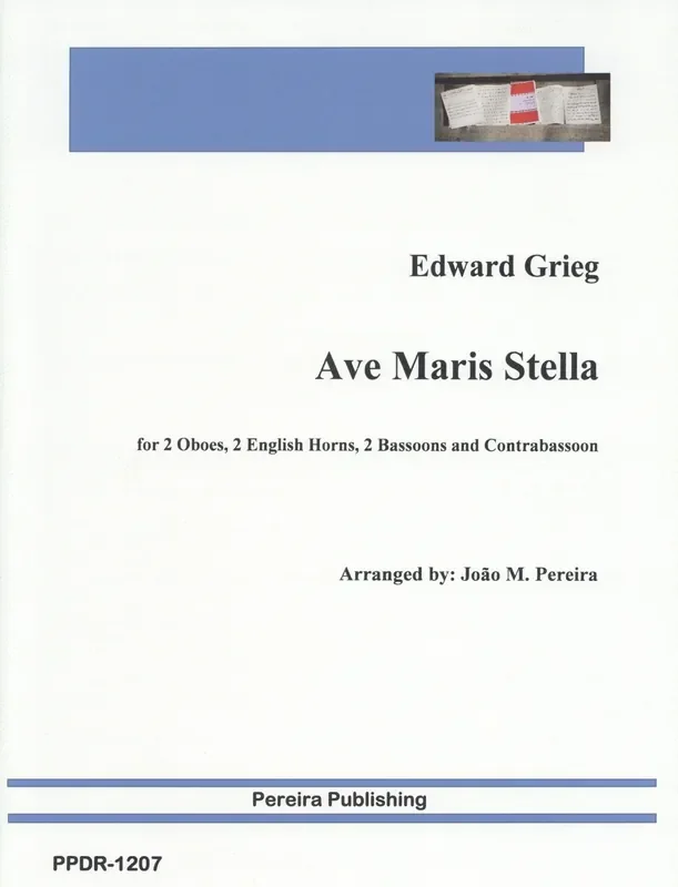 Grieg, Edvard % Ave Maris Stella (score & parts) – DR CHOIR