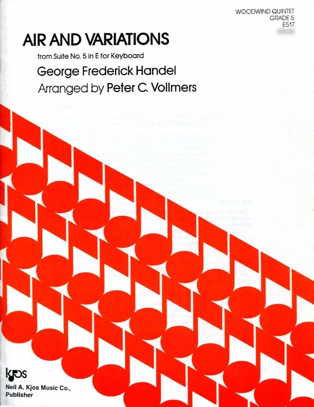 Handel, Georg Friedrich % Air & Variations from “The Harmonious Blacksmith” (score & parts) – WW5