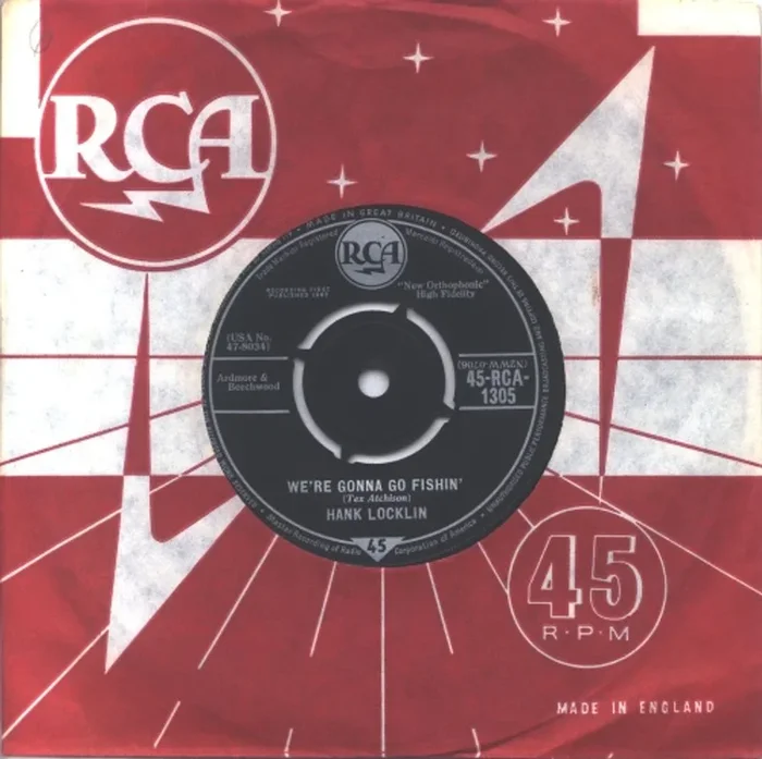 Hank Locklin We’re Gonna Go Fishin’ UK 7 ” vinyl