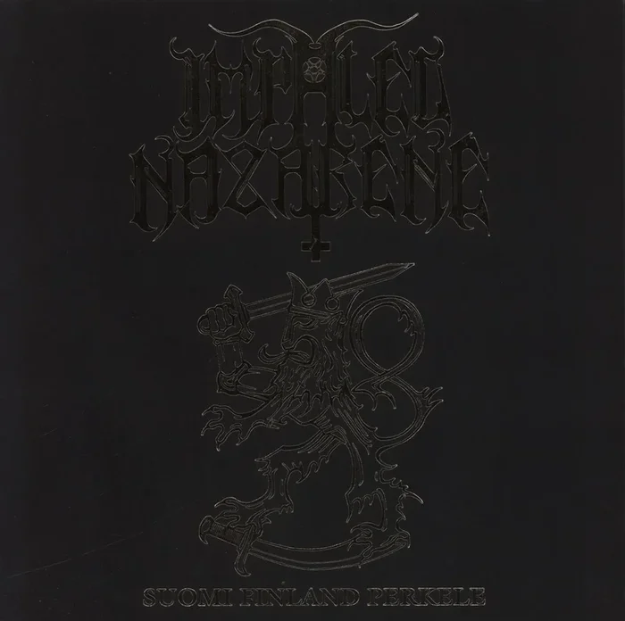 Impaled Nazarene Suomi Finland Perkele – White with Black & Gold Splatter Vinyl French Vinyl LP