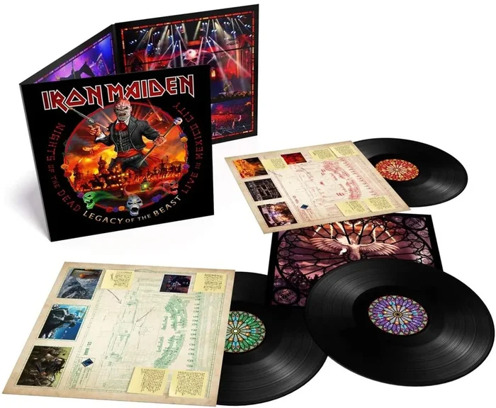Iron Maiden Nights Of The Dead | Legacy Of The Beast: Live In Mexico City – 180 Gram Black Vinyl – Sealed UK 3-LP vinyl set