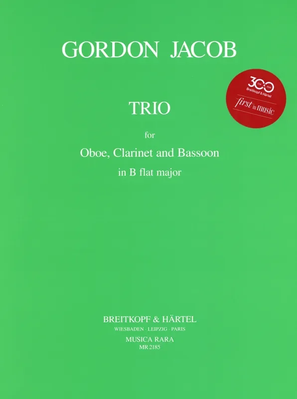 Jacob, Gordon % Trio (score & parts) – OB/CL/BSN