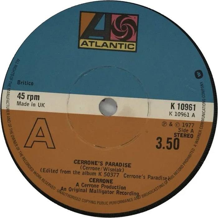 Jean-Marc Cerrone Cerrone’s Paradise UK 7 ” vinyl