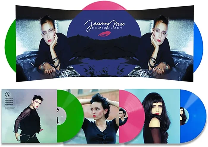 Jeanne Mas Remixology – Green, Pink & Blue Vinyl – Sealed French 3-LP vinyl set