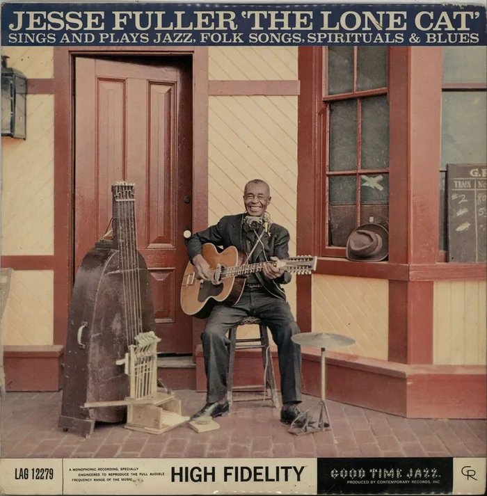 Jesse Fuller The Lone Cat UK Vinyl LP