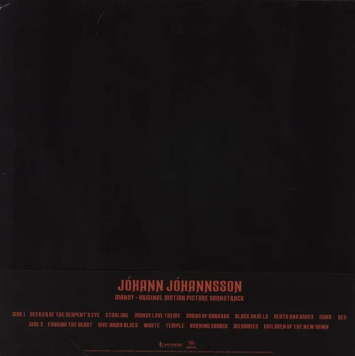 Jóhann Jóhannsson Mandy [Original Motion Picture Soundtrack] – Red Vinyl – EX UK Vinyl LP