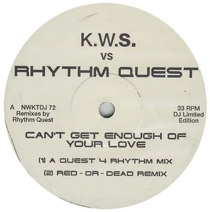 K.W.S. Can’t Get Enough Of Your Love UK Promo 12 ” vinyl