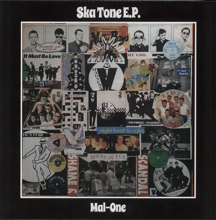 MAL-ONE Ska Tone EP – Madness sleeve + Black & White 2-Tone Vinyl UK 12 ” vinyl