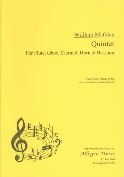 Mathias, William % Quintet, op. 22 (score & parts) – WW5