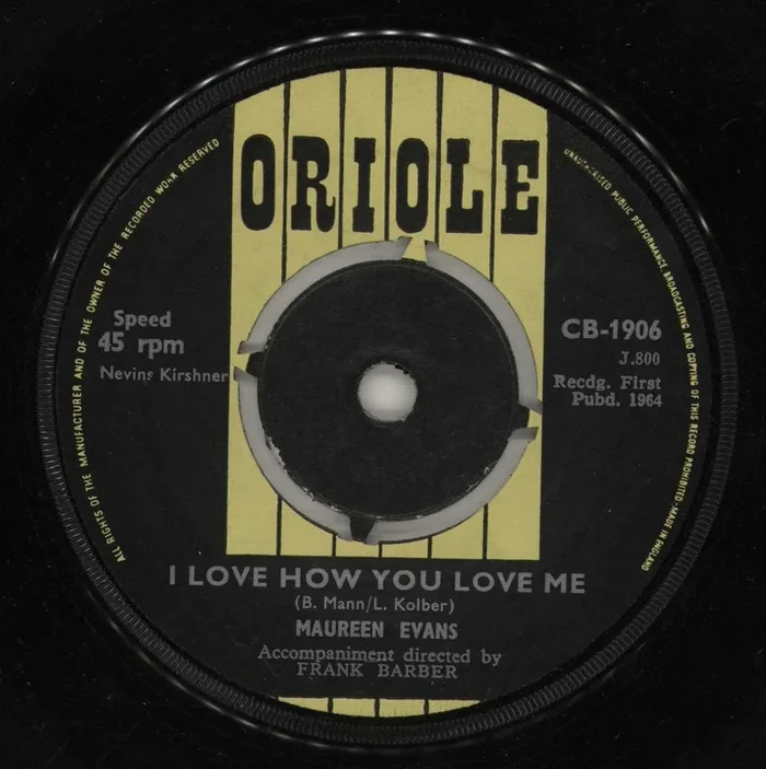 Maureen Evans I Love How You Love Me UK 7 ” vinyl