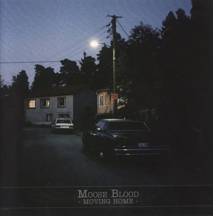 Moose Blood Moving Home – Clear with Blue and Green Splatter Vinyl UK 7 ” vinyl