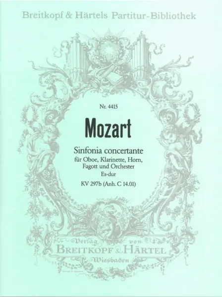 Mozart, Wolfgang Amadeus % Sinfonia Concertante in Eb Major K297-OB/CL/HN/BSN/PN