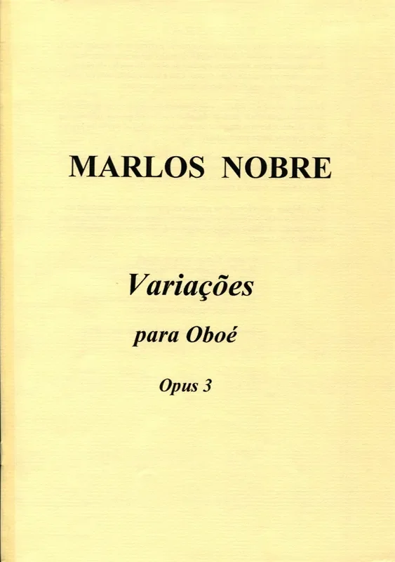 Nobre, Marlos % Variaciones, op. 3 – SOLO OB