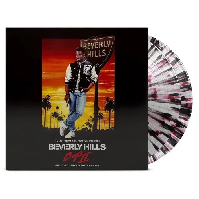 Original Soundtrack Beverly Hills Cop II – Clear w/Black & Pink Splatter Vinyl – 45RPM – Sealed US 2-LP vinyl set