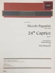 Paganini, Niccolo % 24th Caprice, op. 1 (Morelli) – SOLO BSN