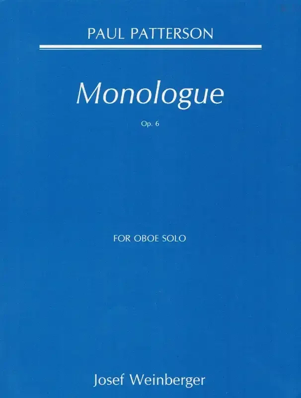 Patterson, Paul % Monologue, op. 6 – SOLO OB