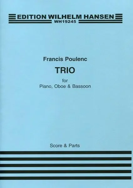 Poulenc, Francis % Trio (First Edition) – OB/BSN/PN