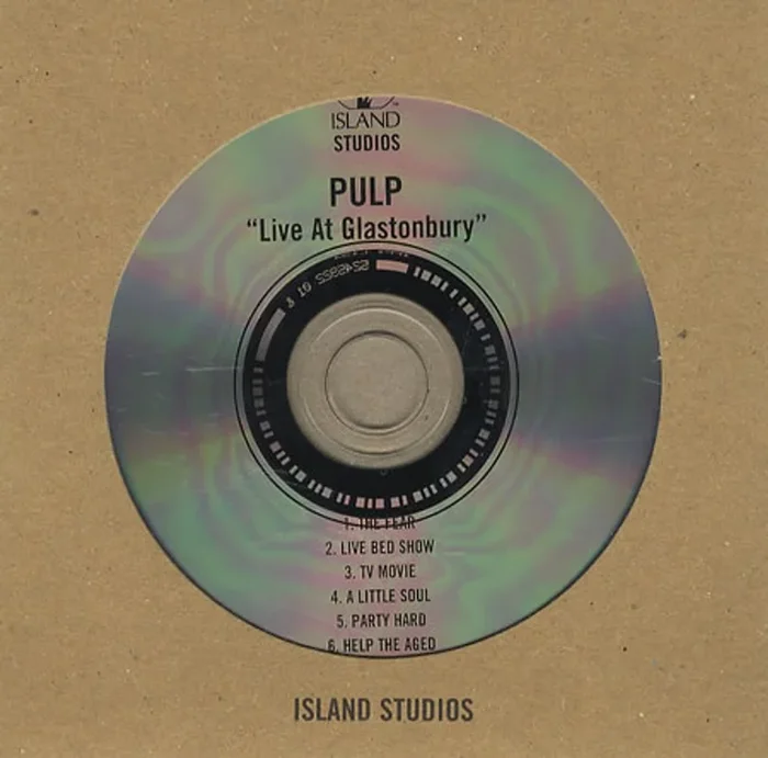 Pulp Live At Glastonbury UK Promo CD album