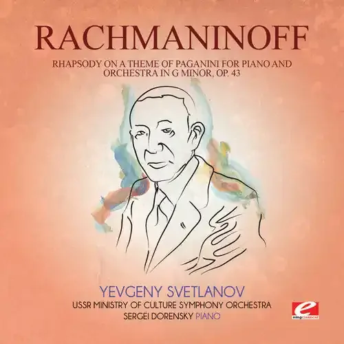Rachmaninoff Rhapsody on Theme Paganini Piano & Orch G Min – COMPACT DISCS