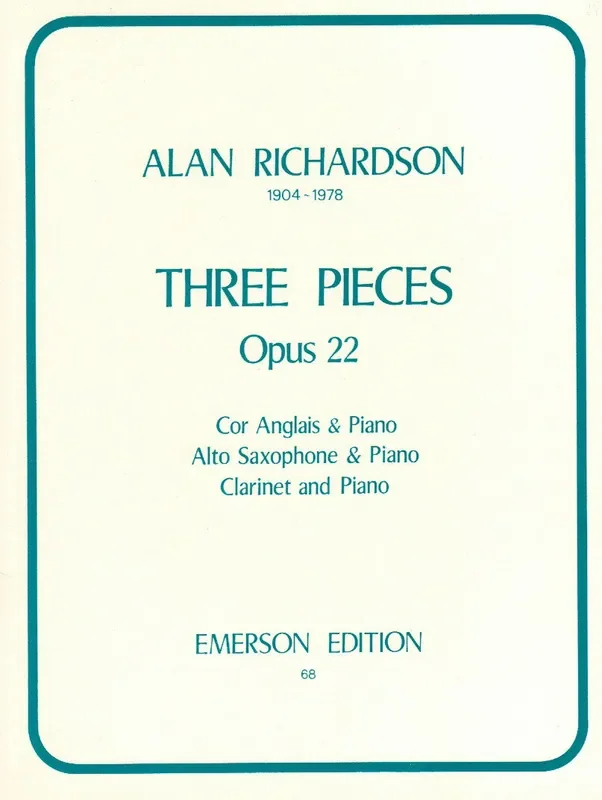 Richardson, Alan % Three Pieces Op22-EH/PN